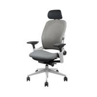 ราคา Modernform เก้าอี้เพื่อสุขภาพ Steelcase รุ่น Leap พนักพิงสูง ขา Platinum เบาะเเละพนักผ้าสีเทา ประกัน 10 ปี (7040860030)