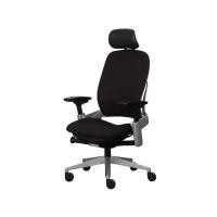 ราคา Modernform ก้าอี้เพื่อสุขภาพ Steelcase รุ่น Leap พนักพิงสูง ขา PLATINUM เบาะเเละพนักพิงหุ้มหนังแท้สีดำ รับประกัน 12 ปี (52515796584)
