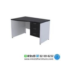 ราคา โต๊ะทำงาน 3 ลิ้นชัก เว้าซ้าย SOFT LIGHT ขนาด 120-180 ซม.