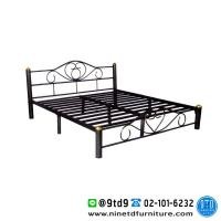 ราคา เตียงเหล็กโลตัส เสา 3 นิ้ว สีระเบิดเงิน 3.5-6 ฟุต B3105/150/180SL