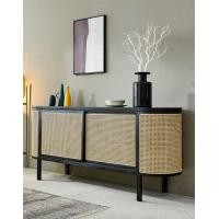ราคา Kyotohaus ตู้วางทีวีบานหวายโค้งมินิมอล ไม้สัก (ไทย) คล้าย 80-90% ขนาด 150*55*90 cm. (AQ-2434)