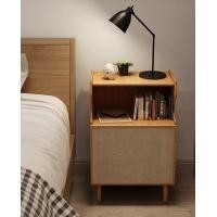 ราคา Kyotohaus ตู้ข้างเตียงไม้แต่งหวาย พร้อมบานเปิด (AQ-2999)