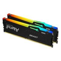 ราคา Memory RAM PC Kingston FURY BEAST RGB 16GB(8GBX2) DDR5 BUS6000MHz KF560C40BBAK2-16 Black (7054927528032)