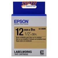 ราคา เทปพิมพ์ฉลาก Epson LK4KBM LabelWorks Black on Gold (7319763714144)
