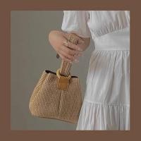 ราคา พร้อมส่ง Camel bag กระเป๋าสานถือ (24610992251)