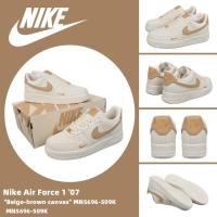 ราคา Nike Air Force 1 07 Beige brown canvas MN5696 509K (22052814769)