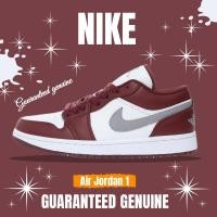 ราคา จัดส่งฟรี Nike Air Jordan Retro 1 Low Bordeaux 553558 615 รองเท้าวิ่ง รองเท้า nike (22546740748)