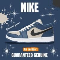 ราคา จัดส่งฟรี Nike Wmns Air Jordan 1 Low Grey Blue Black DC0774 402 องเท้าผ้าใบ รองเท้าวิ่ง รองเท้า nike (22747558174)