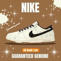 ราคา จัดส่งฟรี Louis Vuitton x Nike SB Dunk Low Beige Sliver Brown LV รองเท้าผ้าใบ รองเท้า nike DQ1098 341 (25726826493)