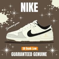 ราคา จัดส่งฟรี Louis Vuitton x Nike SB Dunk Low Beige Black Gold LV องเท้าผ้าใบ รองเท้า JH8037 919 (20496048782)