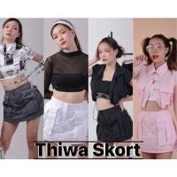 ราคา Thiwa Skort กระโปรงกางเกงผ้าร่ม (25514421621)