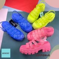 ราคา Monobo รองเท้ารัดข้อผู้หญิงส้นสูง 2 นิ้ว รุ่น NIPPON 2 5 8 (20692627673)