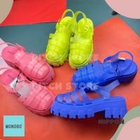 ราคา Monobo รองเท้ารัดข้อแฟชั่นเสริมส้น 1 5 นิ้ว รุ่น Nippon (23186153775)