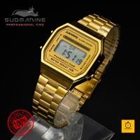 ราคา สินค้าแท้ 100 US SUBMARINE นาฬิกาข้อมือหญิงระบบ DIGITAL กันนํ้า สายเหล็ก รูปทรง Classic พร้อมจัดส่งทันที (24003782478)