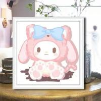 ราคา ชุดภาพวาดปักเพชร แฮนด์เมด ลายการ์ตูนสุนัข Sanrio Kuromi Cinnamon diy ขนาด 30X30 40x40 สําหรับเด็ก (23747992132)