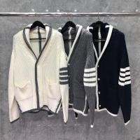 ราคา เสื้อแจ็กเก็ตคาร์ดิแกนกันหนาว ผ้าถัก คอปก แบบหนา เข้ารูป สีขาว สําหรับผู้ชาย และผู้หญิง (24975107964)