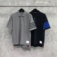 ราคา Tb เสื้อยืดโปโล แขนสั้น คอปก ผ้าฝ้าย ประดับลูกปัด สีเทา สีฟ้า แฟชั่นฤดูร้อน สําหรับผู้ชาย TXB0392 (24525092912)