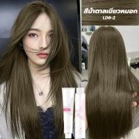 ราคา ฟรีอุปกรณ์ครบชุด มาส์กผม สีย้อมผม ย้อมสีผม ยาย้อมผม LD ย้อมผม สีผม น้ํายาย้อมผม ครีมย้อมผม (24406742087)