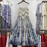 ราคา ชุดเดรสสายเดี่ยว ความยาวปานกลาง ความยาวปานกลาง ถักโครเชต์ สไตล์โบฮีเมียน แฟชั่นสําหรับผู้หญิง (24022342000)