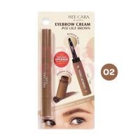 ราคา NEE CARA BE COLORFUL EYEBROW CREAM นีคาร่า มูสเขียนคิ้ว เนื้อนุ่ม เกลี่ยง่าย NO 02 12g (29050352700)