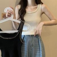 ราคา เสื้อสายเดี่ยวแขนกุด ผ้าถัก แต่งสายโซ่ แฟชั่นฤดูใบไม้ผลิ สําหรับผู้หญิง (25575907561)