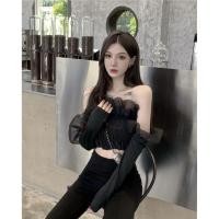 ราคา เสื้อเชิ้ตแขนยาว แขนพัฟ เปิดไหล่ข้างเดียว ผ้าตาข่าย เข้ารูป สีดํา แฟชั่นฤดูใบไม้ผลิ และฤดูร้อน สําหรับผู้หญิง (25364465639)