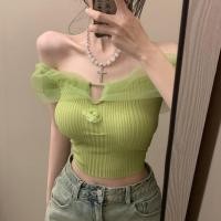 ราคา เสื้อยืดแขนสั้น เปิดไหล่ข้างเดียว ผ้าถัก เอวสูง แฟชั่นฤดูร้อน สําหรับผู้หญิง (24225903543)