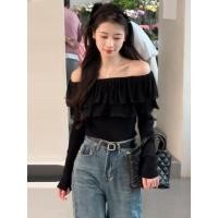 ราคา ขายดี เสื้อเปิดไหล่ข้างเดียว ทรงสลิมฟิต แฟชั่นฤดูร้อน สําหรับผู้หญิง (24071751426)