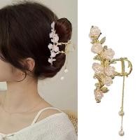 ราคา กิ๊บติดผม ประดับพู่ รูปดอกกุหลาบ ขนาดใหญ่ สีชมพู หรูหรา สไตล์เกาหลี (22575312071)