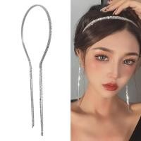 ราคา ที่คาดผม ประดับเพชร พลอยเทียม แต่งพู่โซ่ สไตล์เรียบง่าย เครื่องประดับผม (18481534411)