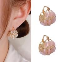 ราคา ต่างหู รูปตะกร้าดอกไม้ ประดับโอปอล สีชมพู เข้ากับทุกการแต่งกาย สไตล์เกาหลี (25058284742)