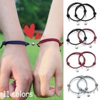 ราคา HENGHA COD 2 Pcs สำนวนจีนสร้อยข้อมือเครื่องประดับ Staunch Lover สร้อยข้อมือเชือกถักแบบปรับได้ (11333210068)