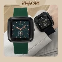 ราคา นาฬิกาข้อมือควอตซ์แฟชั่น สายซิลิโคน หน้าปัดสี่เหลี่ยม กันน้ํา สําหรับผู้ชายและผู้หญิง (18957440388)