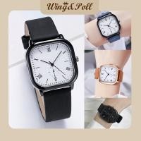 ราคา นาฬิกาข้อมือควอตซ์แฟชั่น สายหนัง กันน้ํา หน้าปัดสี่เหลี่ยม (16188961390)