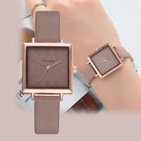 ราคา นาฬิกาข้อมือควอตซ์ สายหนัง หน้าปัดสี่เหลี่ยม แบบเรียบง่าย แฟชั่นหรูหรา สําหรับผู้หญิง (22478578858)