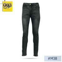 ราคา Niyom jeans รุ่น M38 กางเกงยีนส์ชายทรงเดฟ ผ้ายืด สีดำฟอกเฟด (29400460966)