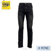 ราคา กางเกงยีนส์ผู้ชายทรงกระบอก นิยมยีนส์ รุ่น M740 Niyom jeans สีดำฟอก แต่งริ้วแต่งเฟดสีสนิม ผ้ายืด (27450461388)