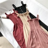 ราคา พร้อมส่ง ชุดเดรส สายเดี่ยว โชว์หลัง สำหรับผู้หญิง (2218496518)