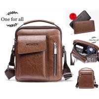 ราคา พร้อมส่ง รุ่น 8602 กระเป๋าผู้ชาย สะพายข้าง WEIXIER รุ่น 8602 ฟรีกระเป๋าตังค์สีดำ สีน้ำตาล1ใบ (1911293743)