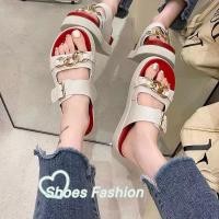 ราคา พร้องส่ง รองเท้าแตะแฟชั่น รุ่น TX257 รองเท้าแตะ2สาย แต่งเข็มขัดและแต่งโซ่ น้ำหนักเบาสบาย ไม่ลื่น งานมาใหม่สวยมากคะ (4590666207)