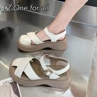 ราคา พร้อมส่งจากไทย TX345 ส้น 5ซม รองเท้าแตะแฟชั่นผู้หญิง รองเท้ารัดส้น สไตล์เกาหลี หนังนิ่มสวมใส่สบาย (20321521642)