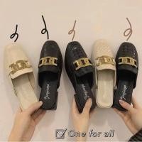 ราคา พร้อมส่ง TX226 รองเท้าเปิดส้นเท้า แบบสวม แต่งโซ่ สไตล์แบรนด์ดัง มี2สี (8013851772)