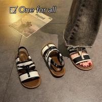 ราคา One for all พร้อมส่งจากไทย NEW TX472 รองเท้าแตะรัดส้น ญี่ปุ่น หนังPU ทอพื้นลำลองสำหรับผู้หญิง (22973640099)