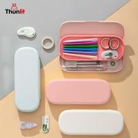 ราคา Thunlit กล่องดินสอพลาสติก 2 ชั้น อเนกประสงค์ เครื่องเขียน สําหรับเด็กนักเรียน (25509573897)