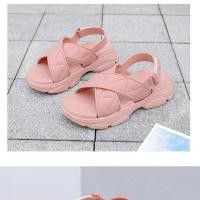 ราคา พร้อมส่งจากไทย รองเท้ารัดส้น สาย ไขว้ I พื้นสูง สไตล์เกาหลี พื้นสูง2 นิ้ว (20227680082)