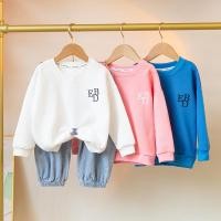 ราคา เสื้อกันหนาวเด็ก เสื้อยืดคอกลมเด็ก แฟชั่นเด็ก สไตล์เกาหลี 80 110cm WT03 (22916840482)