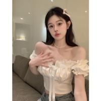 ราคา เสื้อเชิ้ตแขนสั้น เปิดไหล่ข้างเดียว คอสี่เหลี่ยม แต่งลูกไม้ เข้ากับทุกการแต่งกาย สไตล์ตะวันตก สําหรับผู้หญิง (25371870154)