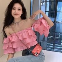 ราคา เสื้อเชิ้ตแขนสั้น เปิดไหล่ข้างเดียว สไตล์ฝรั่งเศส แฟชั่นฤดูร้อน สําหรับผู้หญิง 2024 (25171867098)