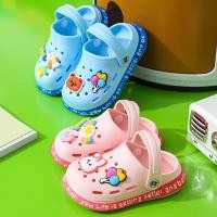 ราคา รองเท้าแตะรัดส้นเด็กลายการ์ตูน รองเท้าเด็ก มีกันลื่น สีสดใสDDX09 (19601512751)