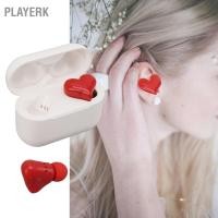 ราคา Playerk หูฟังไร้สาย รูปหัวใจน่ารักน่ารัก หูฟังบลูทูธสเตอริโอไฮไฟตัดเสียงรบกวนสำหรับการโทรเพลง (28200502834)